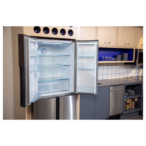 Haier 16.4 Cu. Ft. Quad Door Refrigerator & Reviews Wayfair